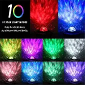 Hobby Hall Tähtiprojektori Galaxy LED-lamppu sisäänrakennettu kaiutin Monivärinen musta