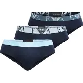 Emporio Armani for man. EM000258_AF20668 Set 3 Prest navy briefs (L), Homewear, Cotton