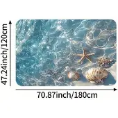 Hobby Hall Meren Kauneus Alue Matto, 47,24 colio * 70,87 colio (120 cm * 180 cm)