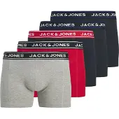 Jack & Jones Bokserishortsit 'JACHector' marine / meleerattu harmaa / punainen