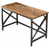 Hobby Hall Tietokonepöytä, teollinen tyyli, 115 cm, ruskea