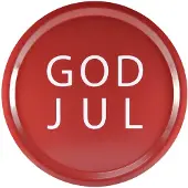 Mellow Design - Tarjotin God Jul 31 cm Punainen/Valkoinen