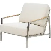 Brafab Naos nojatuoli Stainless steel / Dot beige