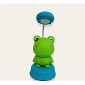 Kiddyz NL1 Space Froggy Lasten lamppu, 20x10cm, USB-virtalähteellä ja teroittimella, vihreä
