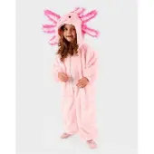 Adlibris Naamiaisasut - Jumpsuit Axolotl - Vaaleanpunainen - - OneSize - Naamiaisasut