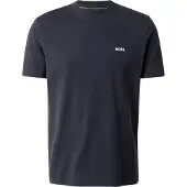 BOSS for man. 50506373 T-shirt Elastic navy (M), Casual, Cotton, Short sleeve