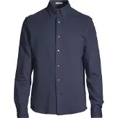 Gant for man. 3250271 Regular Fit navy elastic piqué knit shirt (XXL), Casual, Cotton, Long sleeve