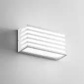 In.tec® Led ulkoseinävalaisin Dukrot, Valkoinen/opaali, Alumiini, Moderni
