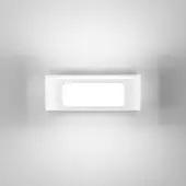 In.tec® Led ulkoseinävalaisin Desert, Valkoinen/opaali, Alumiini, Moderni