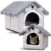 Hobby Hall Kissan sänky, pehmustettu tyyny, kennel kissoille ja pienille koirille.