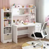 Hobby Hall Valkoinen Loft tietokonepöytä kannettavalle tietokoneelle Moderni skandinaavinen klassikko