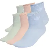 Adidas Sukat 'Mid Ankle 6 Pairs' pastellinsininen / minttu / roosa