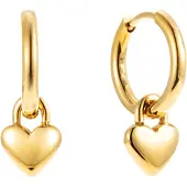 By Jolima Heart Locker Huggie - Gold - ONE SIZE