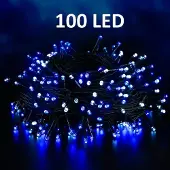 ILike Julbelysning Virtene för inomhus LED Christmas Lights RS-111 100 LED 7 m Blue
