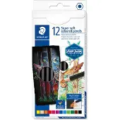 Staedtler Väriliitu pehmeä 12 kpl 100% PEFC