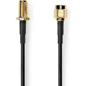 Nedis SMA Cable | SMA Male | SMA Female | Gold Plated