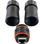 Schwaiger CAT6A Netzwerkverbinde Outdoor 2x RJ45 Buchse