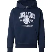 Jack & Jones Jjmako Sweat Hood - Navy - M