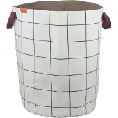 Mette Ditmer Mesh pyykkikori Ø40x50 cm Ruskea off-white