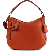 Abro Juna Olkalaukku Nahka 34 cm Oranssi
