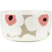 Marimekko Unikko kulho 5 dl White-clay-powder-dark wine