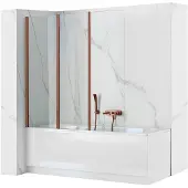 REA Agat-3 120 kylpyseinä taittuva Brush Copper