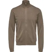 Selected Slmberg Full Zip Cardigan Noos - Khaki green - L