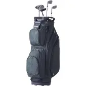 Vevor -golfkärrykassi, jossa 14-suuntainen jakaja yläosassa, 36” 11 taskua, ensiluokkainen nailonkärrykassi, kestävät golfkassit kahvoilla, pölysuojalla ja irrotettavilla hihnoilla miehille ja naisille