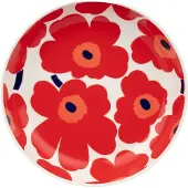 Marimekko Unikko Deep Plate 20,5Cm - Red - 20.5 CM