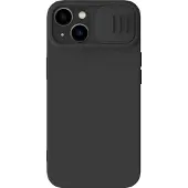 NILLKIN CamShield Silky Silicone Case for iPhone 15 Plus (black)