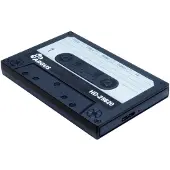 Inter-Tech 2.5-inch SATA Retro HD-25620 Disk Case (Black) for External HDD/SSD via USB 3.2 Gen 1, up to 6 TB (88884113)