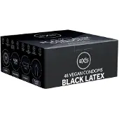 EXS Condoms Mustat lateksikondomit - 48 kpl.