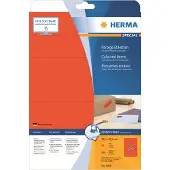 Herma 5059, Punainen, Itse kiinnittyvä tulostintarra, A4, Paperi, Laser/Inkjet, Irroitettava