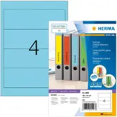 Herma 4298, Sininen, Itse kiinnittyvä tulostintarra, A4, Paperi, Laser/Inkjet, Kiinteä