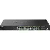 D-Link DMS-1250-28P/E - Hallittava PoE-kytkin, Musta