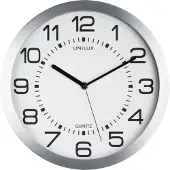Unilux Moon Clock backlit metal grey