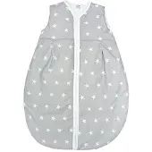 Hobby Hall Vauvan unipussi Ankras Stars Midi, harmaa/valkoinen, 68-74 cm, 0+ kuukautta