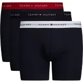 Tommy Hilfiger Underwear Bokserishortsit 'Essentials' punainen / musta / valkoinen