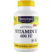 Healthy Origins Luonnollinen E-vitamiini 400 IU 180 pehmeää kapselia