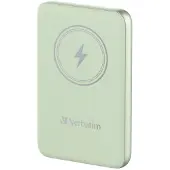 Verbatim Charge 'n' Go Magnetic 10000mAh, 20W -varavirtalähde, Vihreä