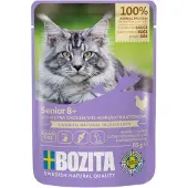 Bozita 24x 85g Morsels in Sauce Senior Lots of Chicken märkäruokaa kissoille