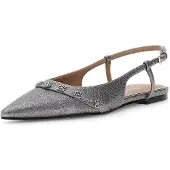 GUESS Nauhaballerina 'DORLEE3' hopeanharmaa