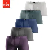 H.I.S. Bokserishortsit sininen / harmaa / petrooli / tummanvioletti