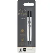 Parker 1950325, Keskikokoinen, Musta, Pallokärkikynä, Musta, Hopea, 2 kpl, Kupla