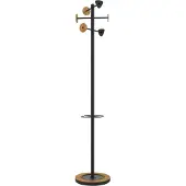 Unilux Bora Bamboo coat stand black/bamboo