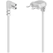 Hama HA-00223281 - Kulmikas Europlug–C7-virtakaapeli, 1,5 metriä, valkoinen