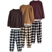 Next Yöpuku laivastonsininen / kastanjanruskea / cappuccino / viininpunainen