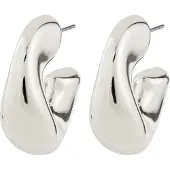 Pilgrim Jennings Hoop Earrings Silver-Plated - Silver - ONE SIZE