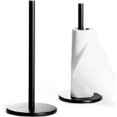 K Design Musta metallinen keittiöteline talouspaperille
