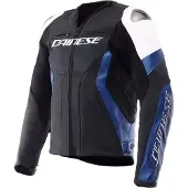 Dainese Racing 5 Nahkatakki Valkoinen/Sininen/Musta Miehet, size 56
